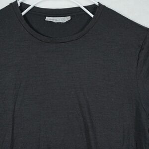 Icebreaker Mens Merino Wool Short Sleeve T-Shirt Black Crew Neck Size L